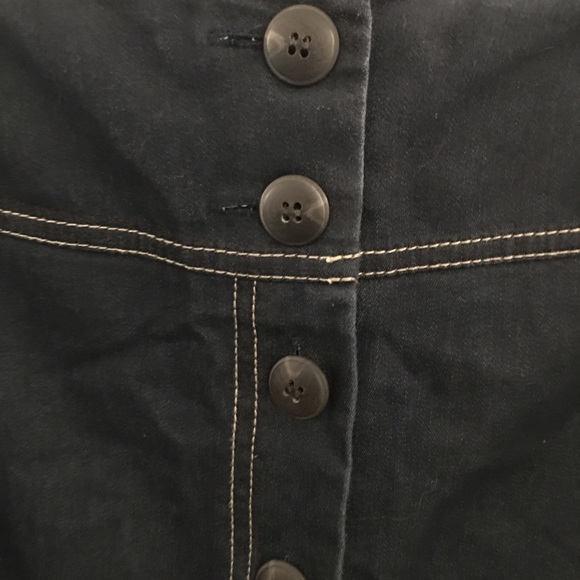 NYCC Plus Size 16 A-Line Button Down Lightweight Jean Skirt with Pockets - Picture 3 of 5